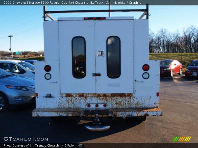 Summit White / Graphite 2001 Chevrolet Silverado 3500 Regular Cab 4x4 Chassis Utility Truck