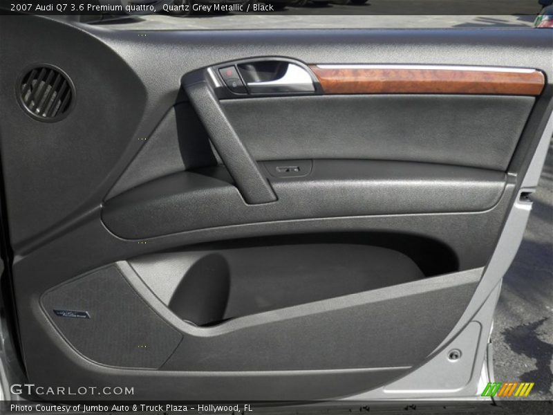 Quartz Grey Metallic / Black 2007 Audi Q7 3.6 Premium quattro