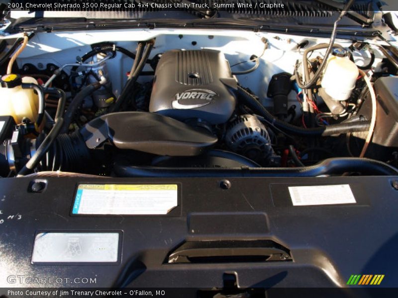 Summit White / Graphite 2001 Chevrolet Silverado 3500 Regular Cab 4x4 Chassis Utility Truck