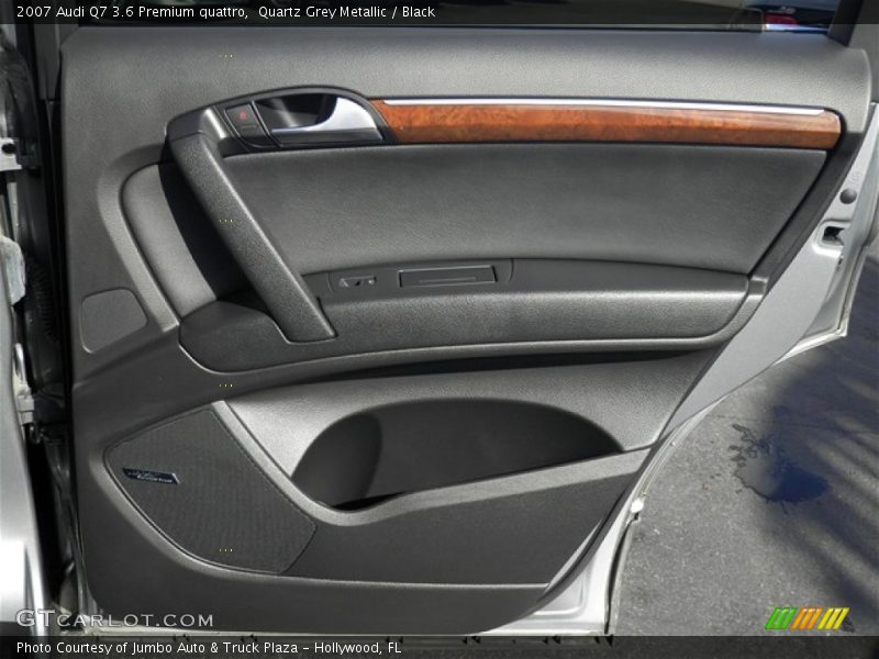 Quartz Grey Metallic / Black 2007 Audi Q7 3.6 Premium quattro