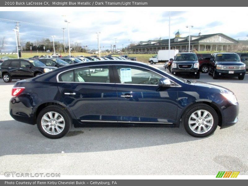 Midnight Blue Metallic / Dark Titanium/Light Titanium 2010 Buick LaCrosse CX