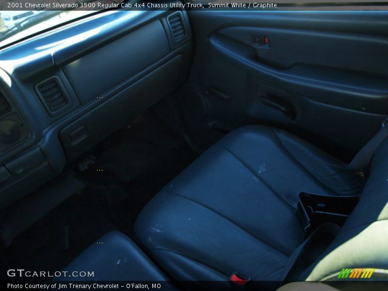 Summit White / Graphite 2001 Chevrolet Silverado 3500 Regular Cab 4x4 Chassis Utility Truck