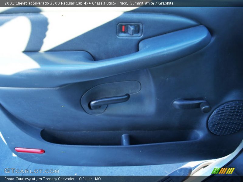 Summit White / Graphite 2001 Chevrolet Silverado 3500 Regular Cab 4x4 Chassis Utility Truck