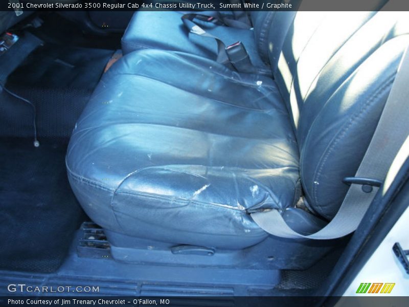 Summit White / Graphite 2001 Chevrolet Silverado 3500 Regular Cab 4x4 Chassis Utility Truck