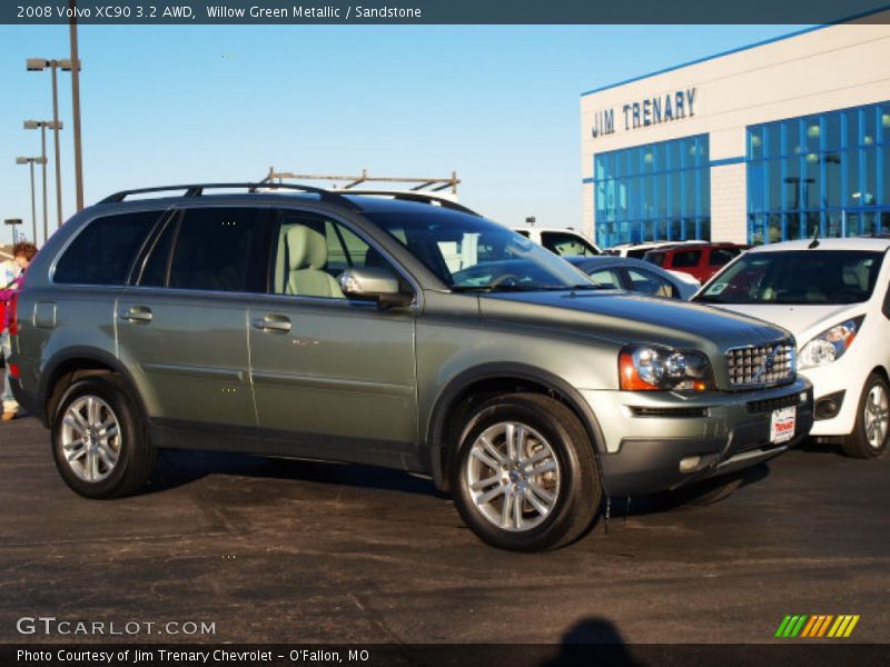 Willow Green Metallic / Sandstone 2008 Volvo XC90 3.2 AWD