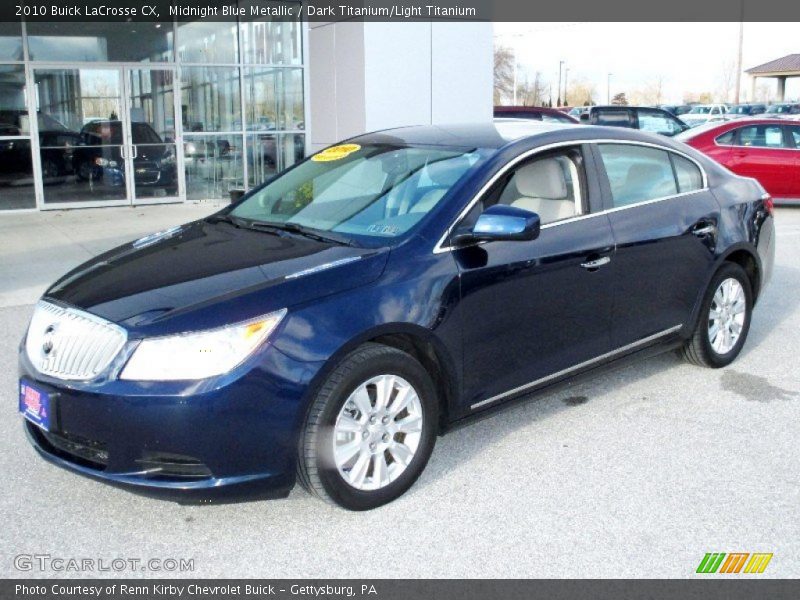 Midnight Blue Metallic / Dark Titanium/Light Titanium 2010 Buick LaCrosse CX