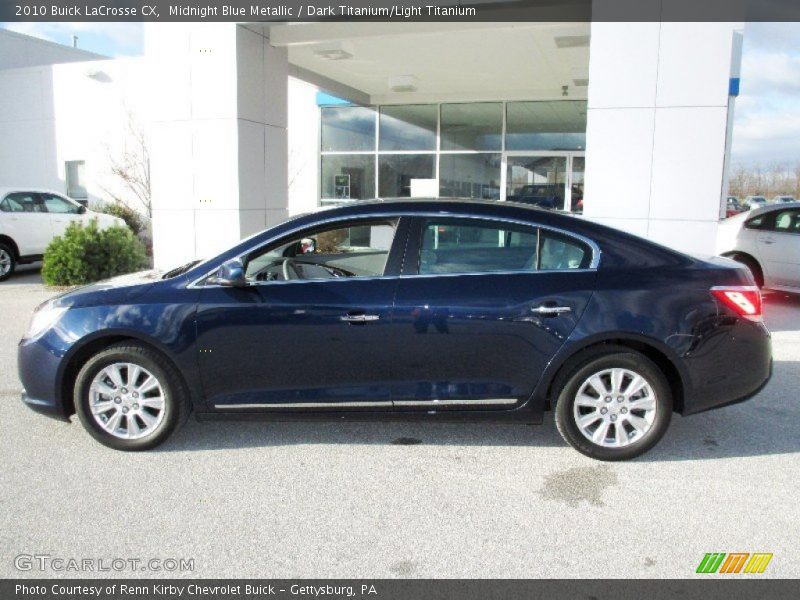 Midnight Blue Metallic / Dark Titanium/Light Titanium 2010 Buick LaCrosse CX