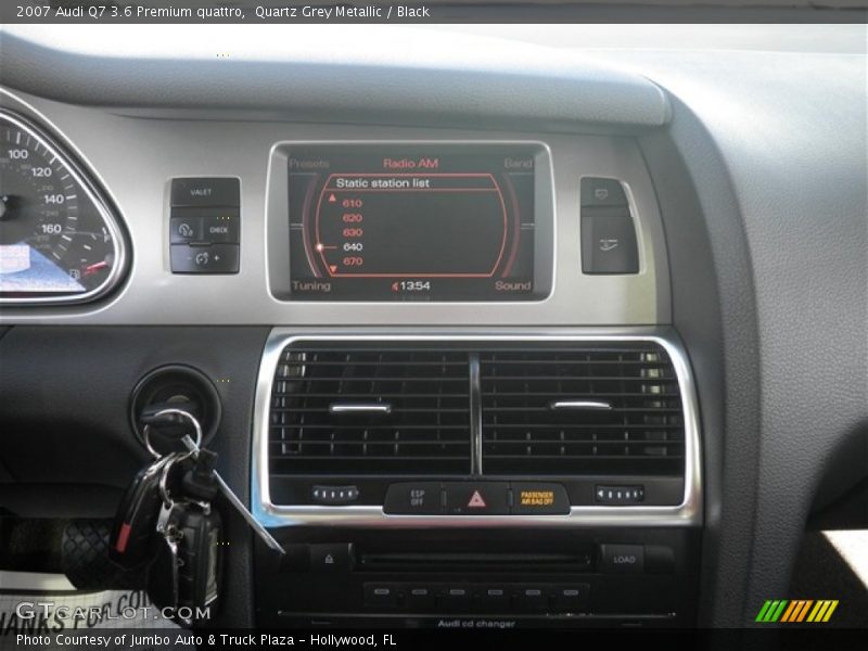 Quartz Grey Metallic / Black 2007 Audi Q7 3.6 Premium quattro