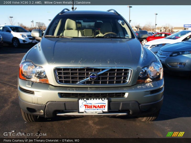 Willow Green Metallic / Sandstone 2008 Volvo XC90 3.2 AWD