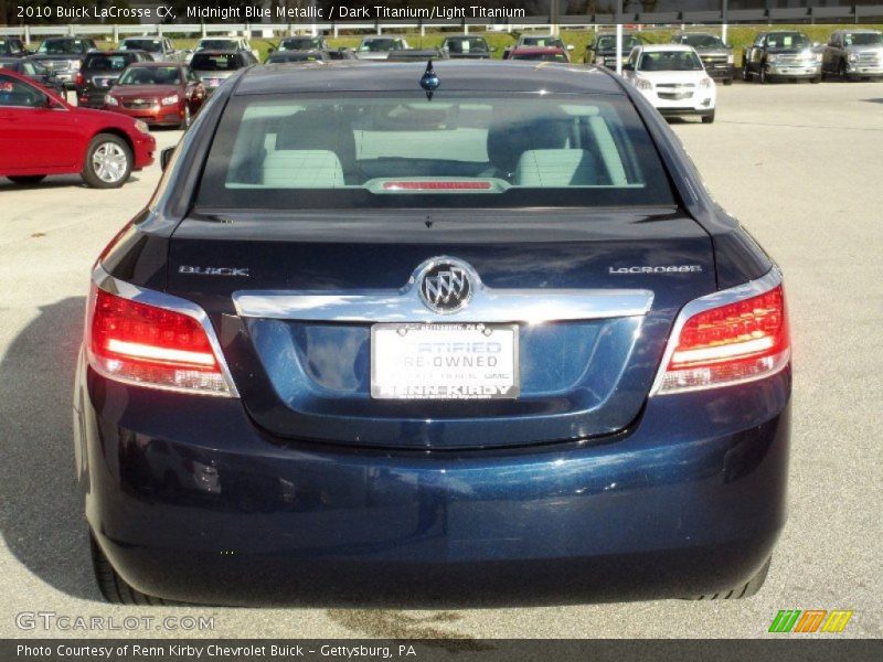 Midnight Blue Metallic / Dark Titanium/Light Titanium 2010 Buick LaCrosse CX