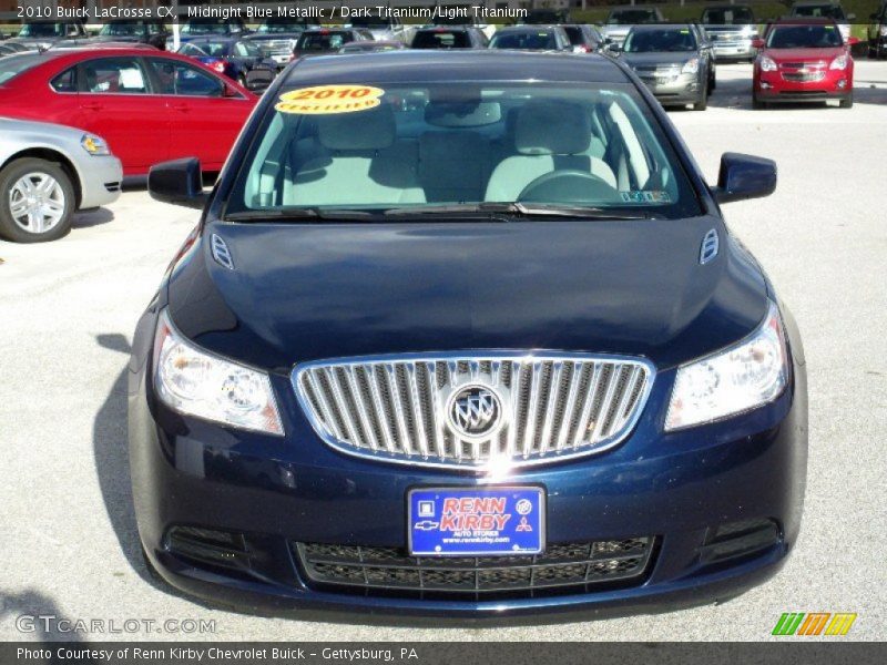 Midnight Blue Metallic / Dark Titanium/Light Titanium 2010 Buick LaCrosse CX