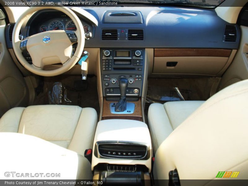 Willow Green Metallic / Sandstone 2008 Volvo XC90 3.2 AWD