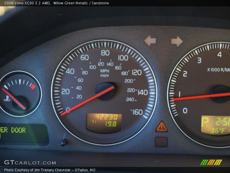 Willow Green Metallic / Sandstone 2008 Volvo XC90 3.2 AWD
