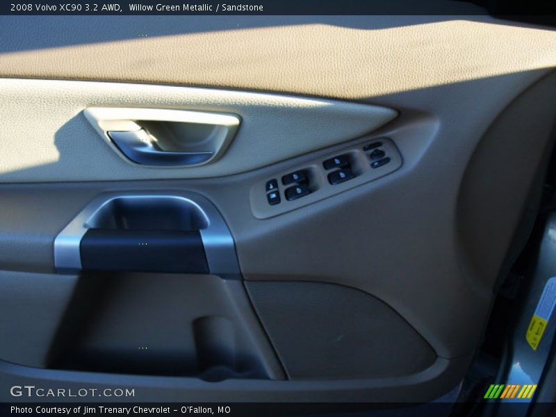 Willow Green Metallic / Sandstone 2008 Volvo XC90 3.2 AWD