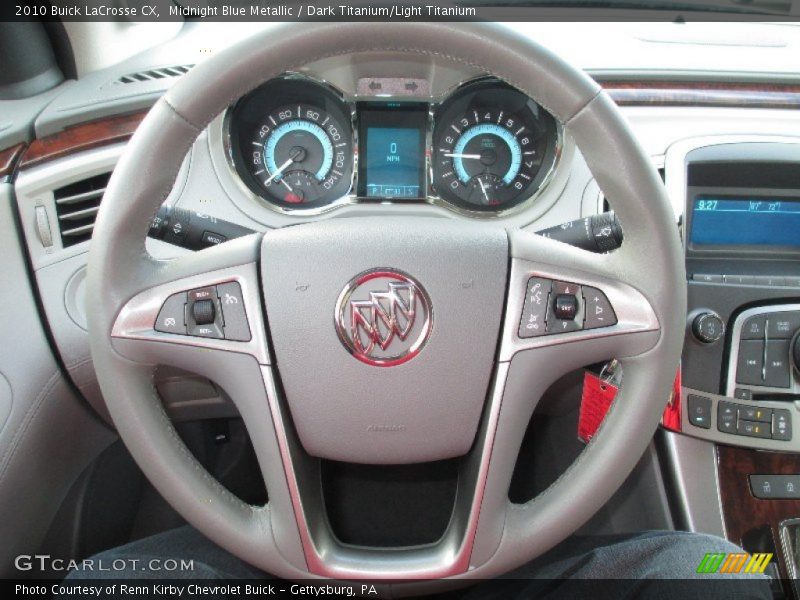 Midnight Blue Metallic / Dark Titanium/Light Titanium 2010 Buick LaCrosse CX