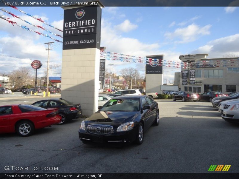 Black Onyx / Titanium Gray 2007 Buick Lucerne CXS