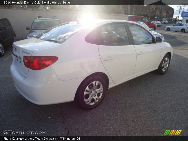 Nordic White / Beige 2010 Hyundai Elantra GLS