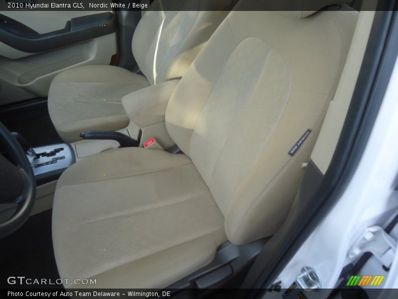 Nordic White / Beige 2010 Hyundai Elantra GLS