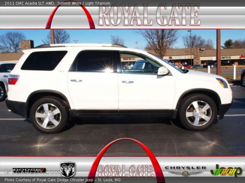 Summit White / Light Titanium 2011 GMC Acadia SLT AWD