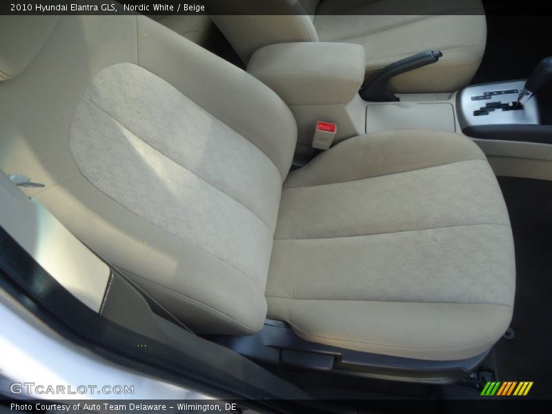 Nordic White / Beige 2010 Hyundai Elantra GLS
