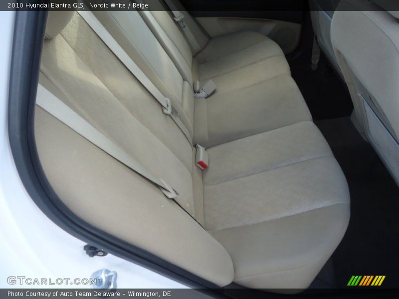 Nordic White / Beige 2010 Hyundai Elantra GLS