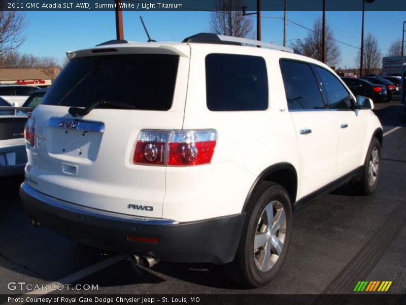 Summit White / Light Titanium 2011 GMC Acadia SLT AWD