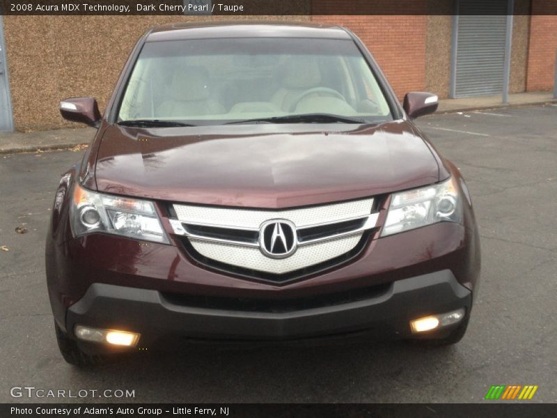 Dark Cherry Pearl / Taupe 2008 Acura MDX Technology