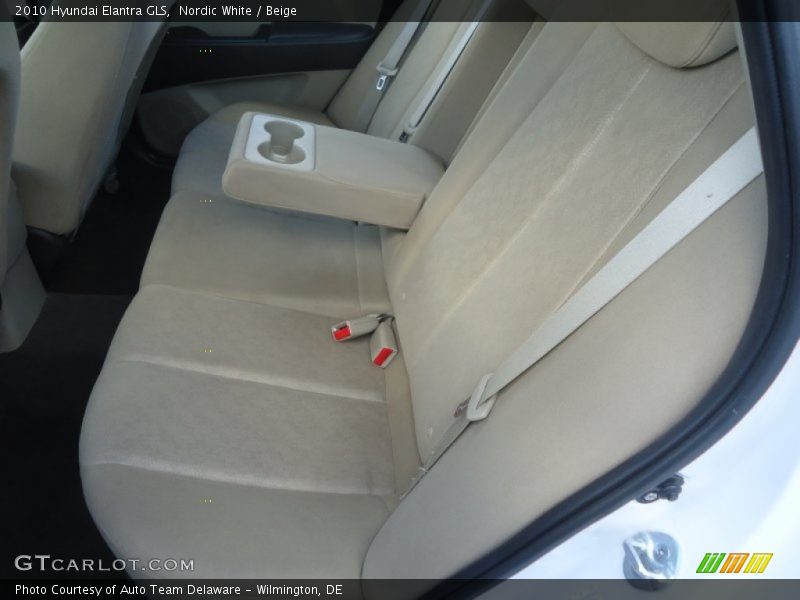 Nordic White / Beige 2010 Hyundai Elantra GLS