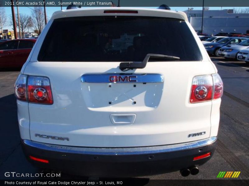 Summit White / Light Titanium 2011 GMC Acadia SLT AWD