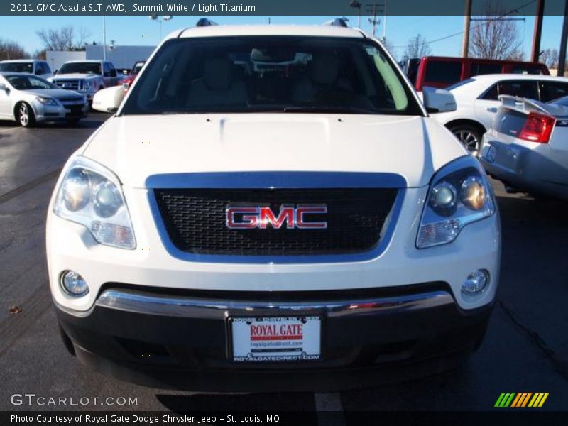 Summit White / Light Titanium 2011 GMC Acadia SLT AWD