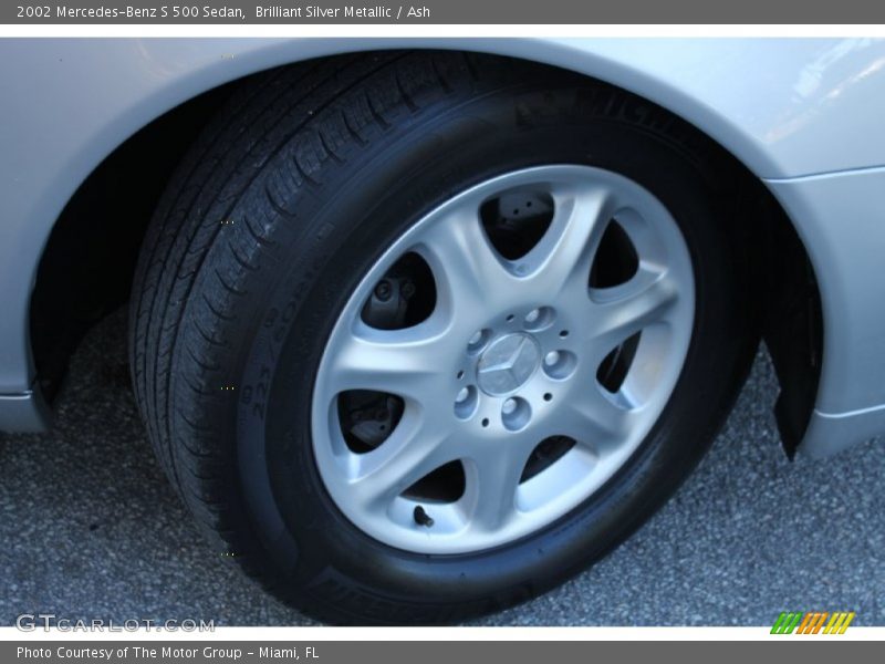 Brilliant Silver Metallic / Ash 2002 Mercedes-Benz S 500 Sedan