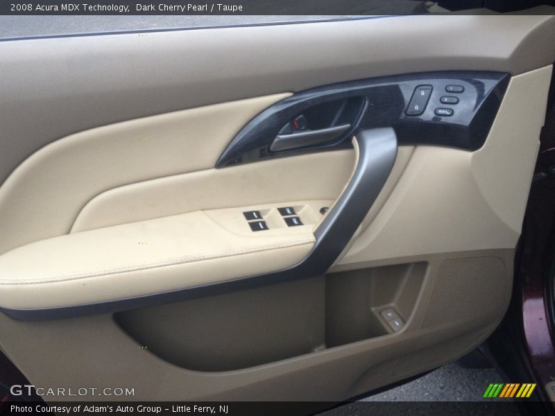 Dark Cherry Pearl / Taupe 2008 Acura MDX Technology