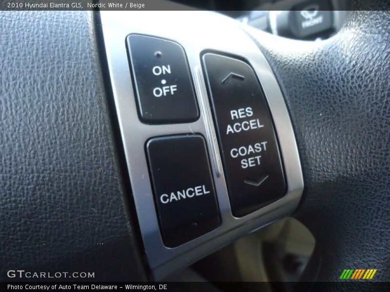 Nordic White / Beige 2010 Hyundai Elantra GLS