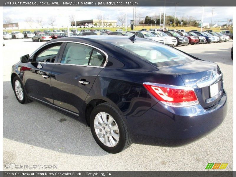 Navy Blue Metallic / Jet Black/Light Titanium 2010 Chevrolet Equinox LS AWD