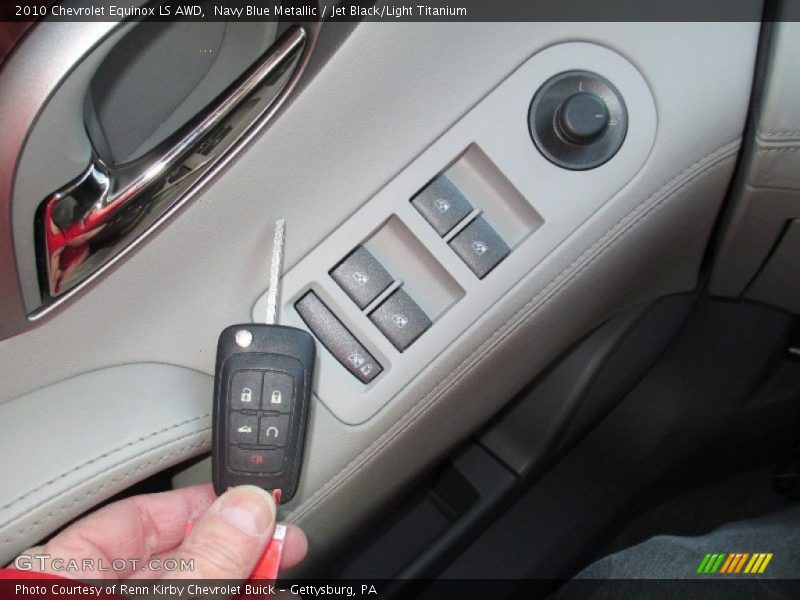 Navy Blue Metallic / Jet Black/Light Titanium 2010 Chevrolet Equinox LS AWD