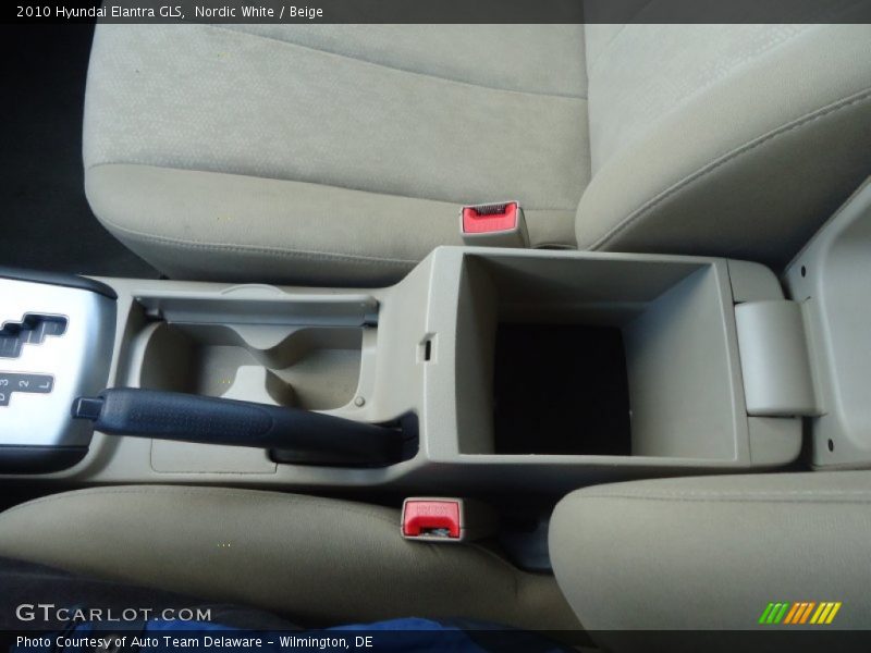 Nordic White / Beige 2010 Hyundai Elantra GLS