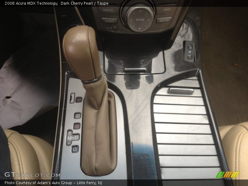 Dark Cherry Pearl / Taupe 2008 Acura MDX Technology