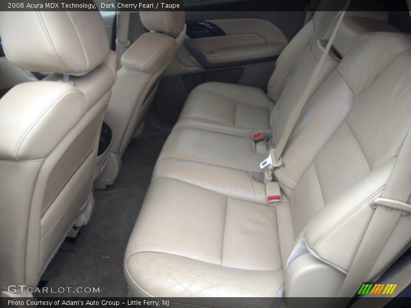 Dark Cherry Pearl / Taupe 2008 Acura MDX Technology