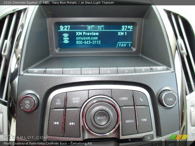 Navy Blue Metallic / Jet Black/Light Titanium 2010 Chevrolet Equinox LS AWD