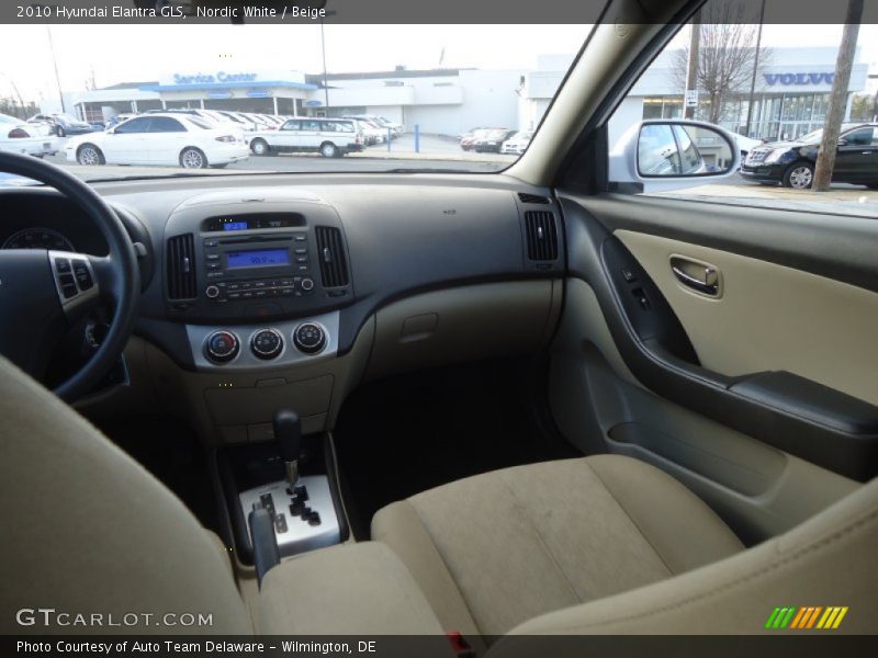 Nordic White / Beige 2010 Hyundai Elantra GLS
