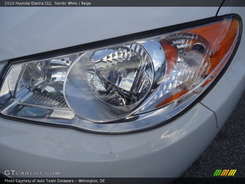 Nordic White / Beige 2010 Hyundai Elantra GLS