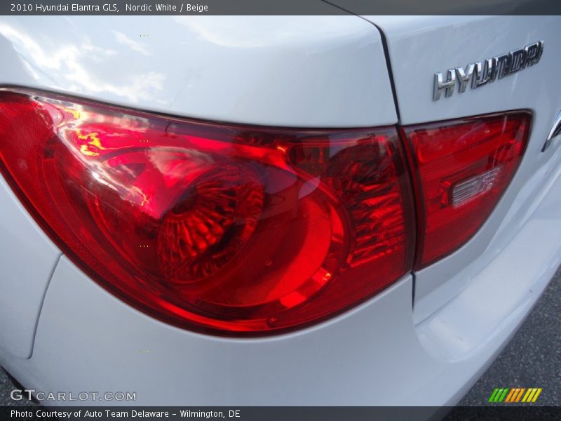 Nordic White / Beige 2010 Hyundai Elantra GLS