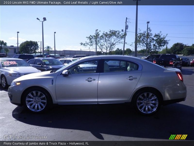 Gold Leaf Metallic / Light Camel/Olive Ash 2010 Lincoln MKS FWD Ultimate Package
