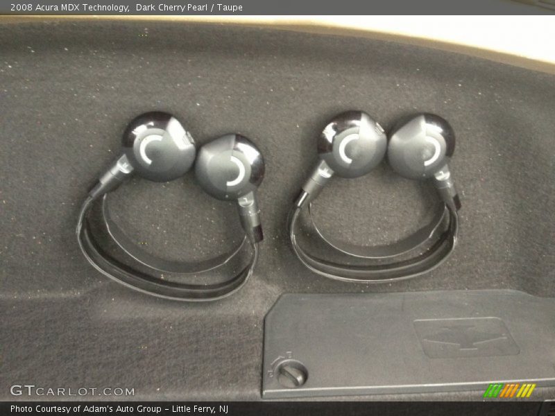 Dark Cherry Pearl / Taupe 2008 Acura MDX Technology