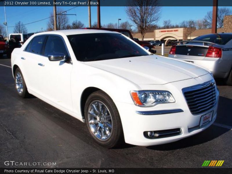 Ivory Tri-Coat Pearl / Black 2012 Chrysler 300 Limited
