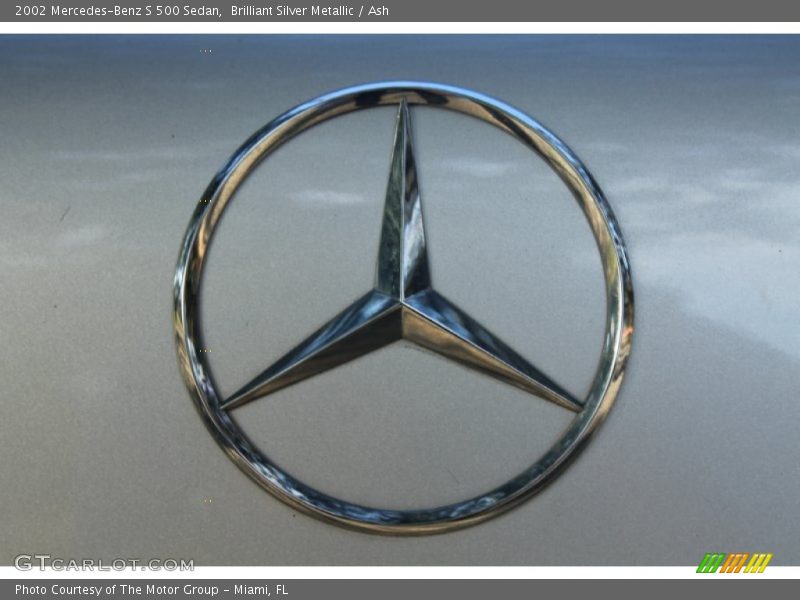 Brilliant Silver Metallic / Ash 2002 Mercedes-Benz S 500 Sedan