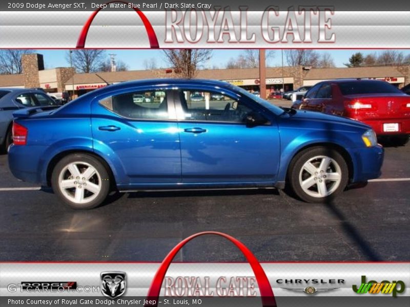 Deep Water Blue Pearl / Dark Slate Gray 2009 Dodge Avenger SXT