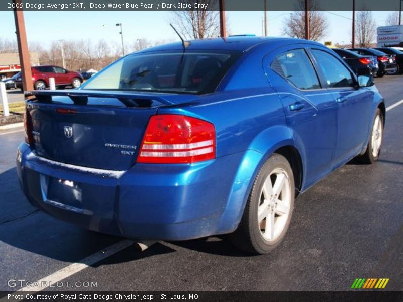 Deep Water Blue Pearl / Dark Slate Gray 2009 Dodge Avenger SXT