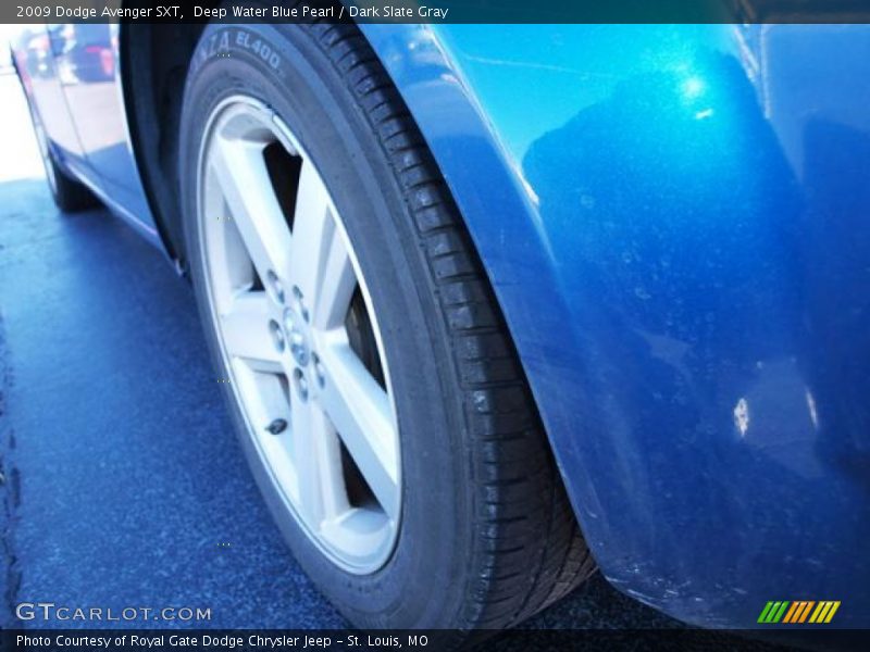 Deep Water Blue Pearl / Dark Slate Gray 2009 Dodge Avenger SXT