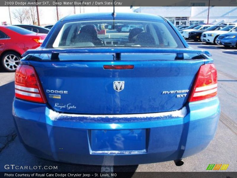 Deep Water Blue Pearl / Dark Slate Gray 2009 Dodge Avenger SXT
